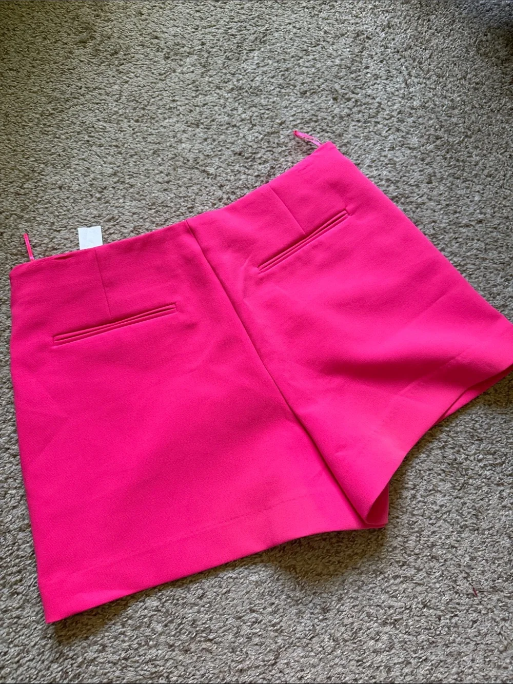 Zara Bright Pink Wrap-Front Skort